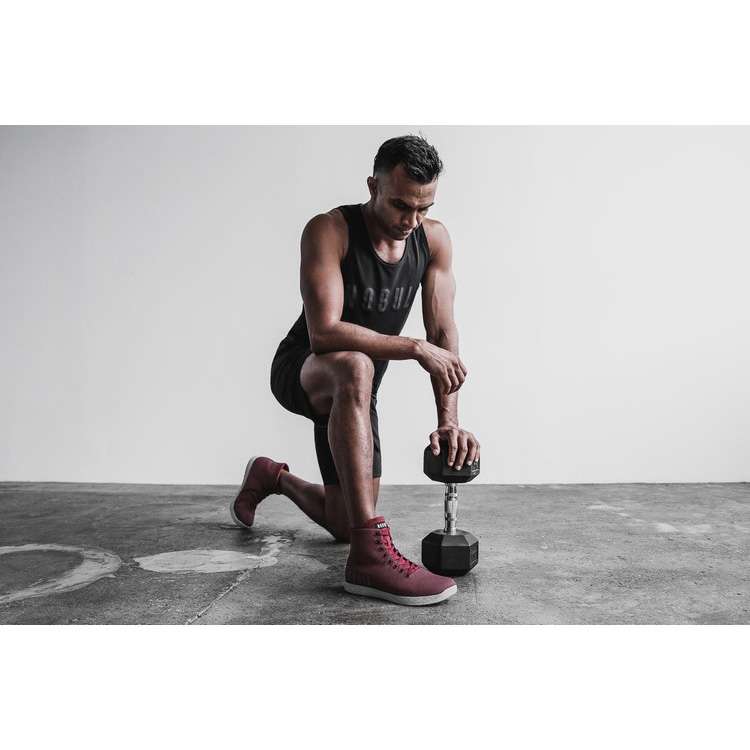 Tenis Deportivos Nobull High-top Cabernet Arctic Trainer Hombre Vino | MX-30635