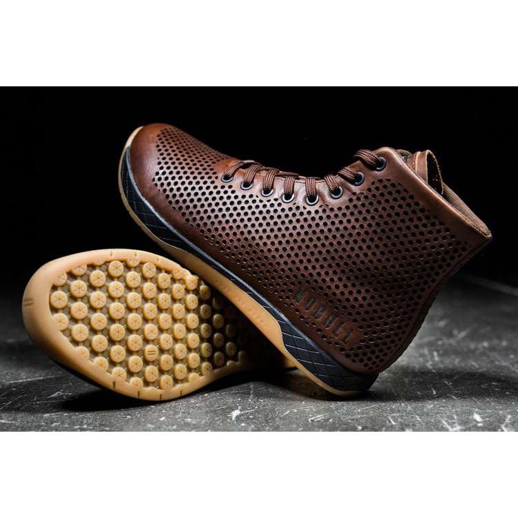 Tenis Deportivos Nobull High-top Coffee Cuero Trainer Hombre Marrom | MX-88557