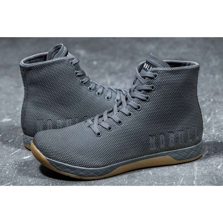 Tenis Deportivos Nobull High-top Dark Grey Gum Trainer Hombre Grises | MX-25589