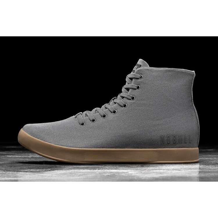 Tenis Deportivos Nobull High-top Dark Grey Gum Lona Trainer Mujer Grises | MX-31519