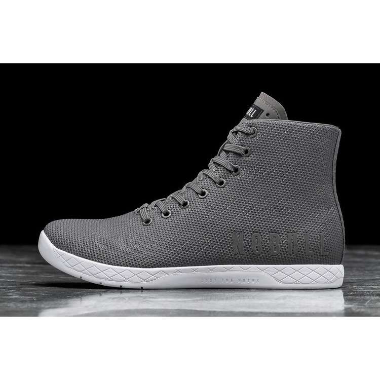 Tenis Deportivos Nobull High-top Dark Grey White Trainer Hombre Grises | MX-32530