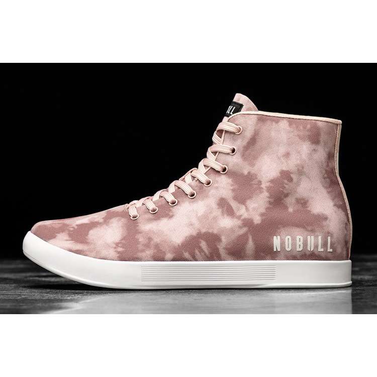 Tenis Deportivos Nobull High-top Dusty Rose Tie-dye Lona Trainer Hombre Rosas | MX-46260