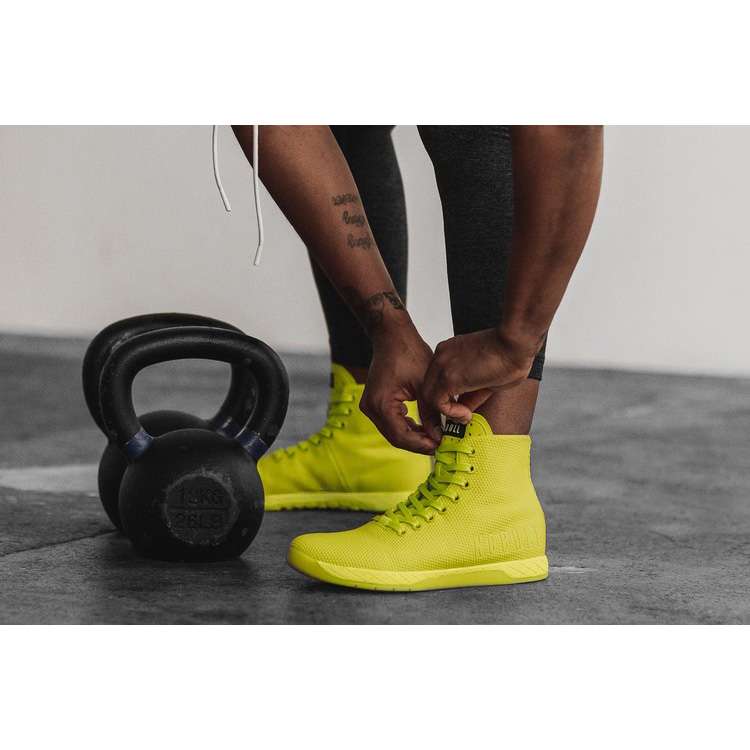 Tenis Deportivos Nobull High-top Neon Lime Trainer Mujer Amarillos | MX-69985