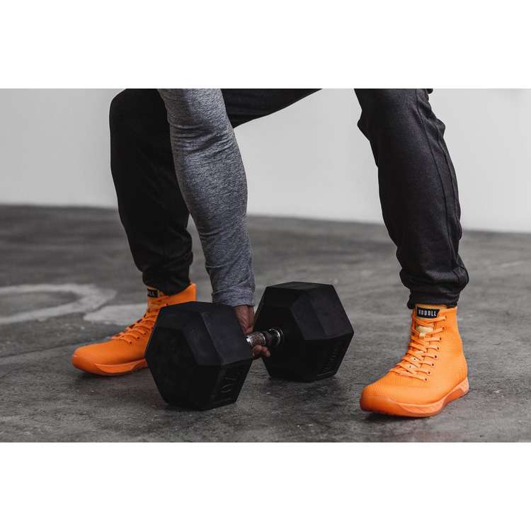 Tenis Deportivos Nobull High-top Neon Orange Trainer Hombre Naranjas | MX-81358