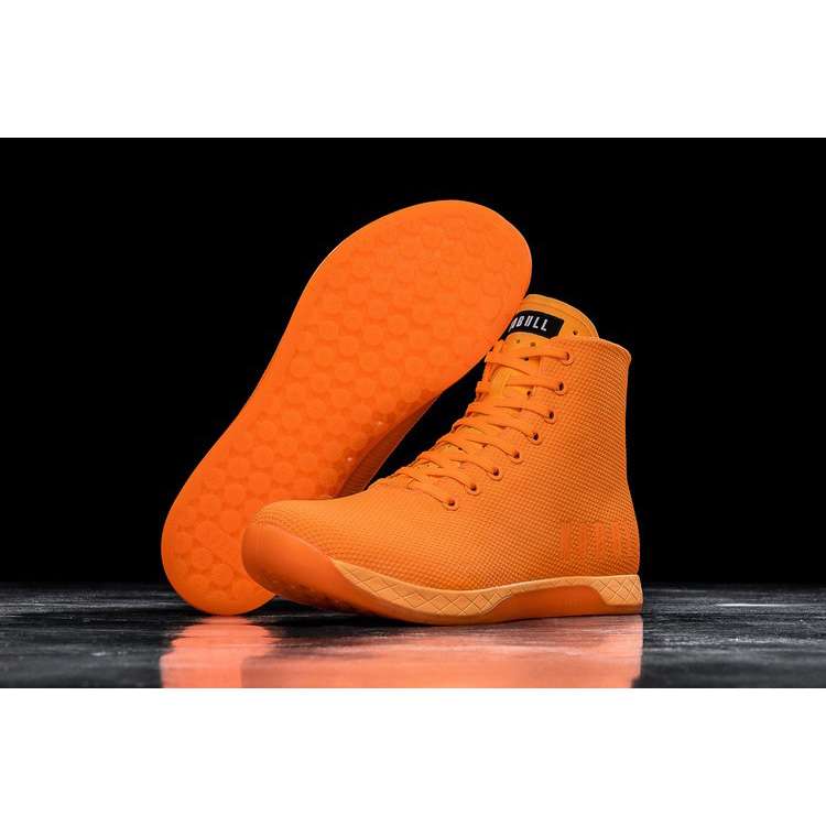 Tenis Deportivos Nobull High-top Neon Orange Trainer Hombre Naranjas | MX-81358