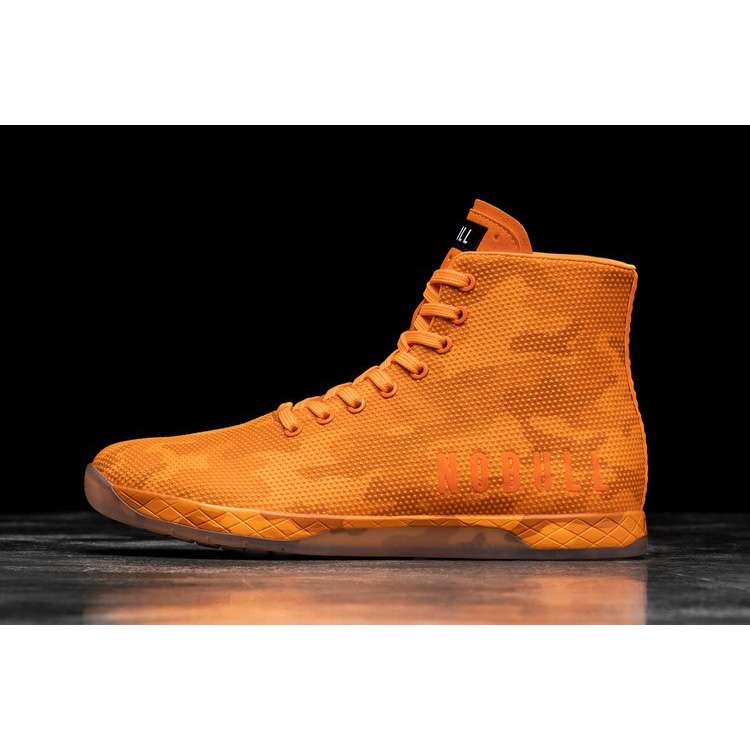 Tenis Deportivos Nobull High-top Neon Orange Camo Trainer Hombre Naranjas | MX-88920