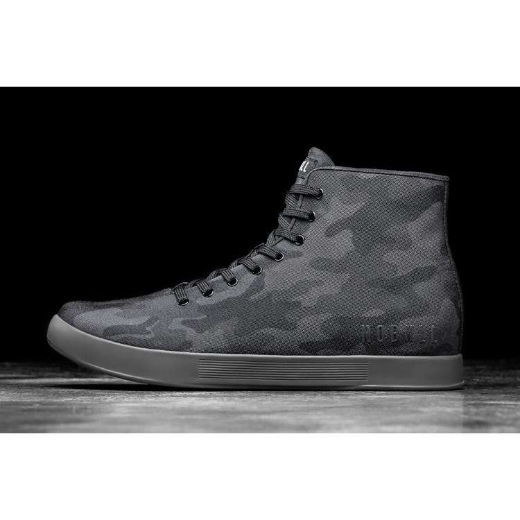 Tenis Deportivos Nobull High-top Night Camo Lona Trainer Hombre Grises | MX-53868