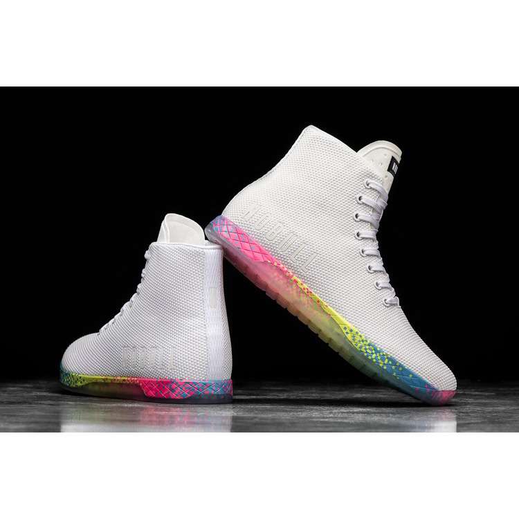 Tenis Deportivos Nobull High-top White Neon Glitch Trainer Hombre Blancos Multicolor | MX-63074