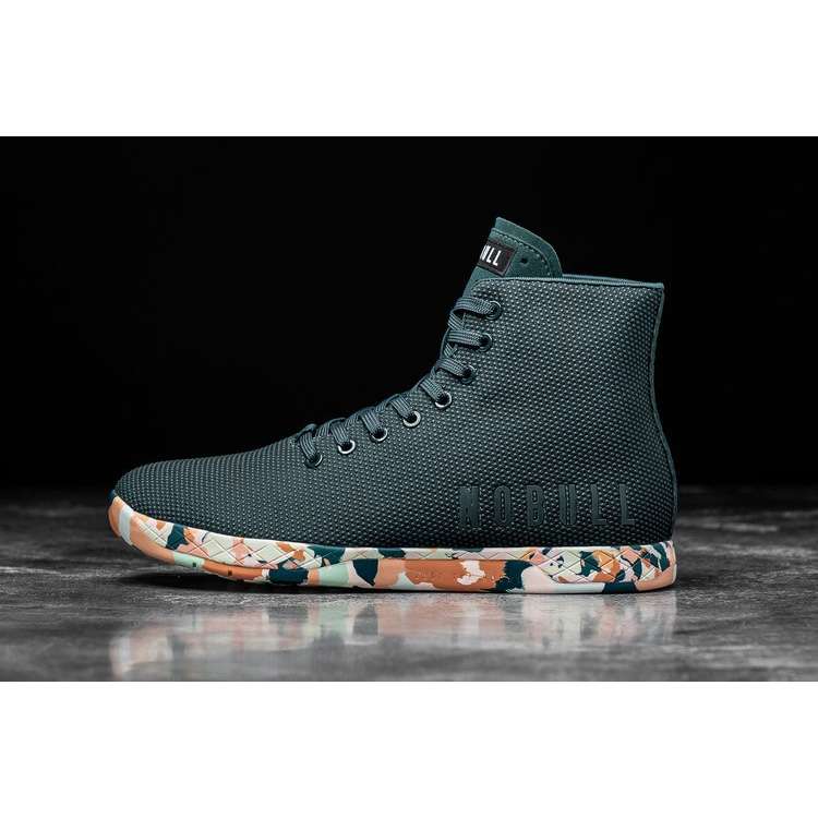 Tenis Deportivos Nobull High-top Wild Jewel Trainer Hombre Verdes Naranjas | MX-73561
