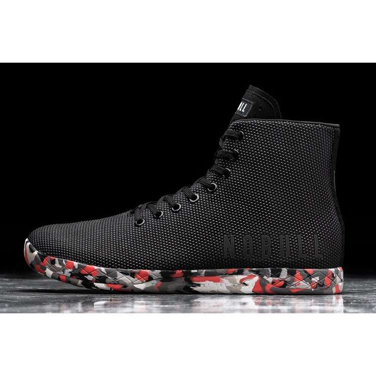Tenis Deportivos Nobull High-top Wild Storm Trainer Hombre Negros Rojos | MX-69004