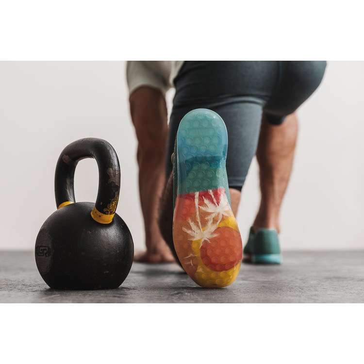Tenis Deportivos Nobull Lagoon Sunrise Trainer Hombre Verdes Naranjas | MX-29753