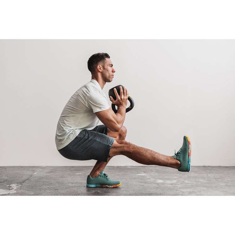 Tenis Deportivos Nobull Lagoon Sunrise Trainer Hombre Verdes Naranjas | MX-29753