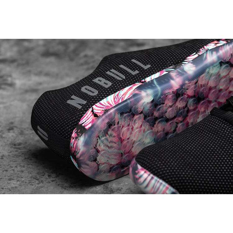 Tenis Deportivos Nobull Midnight Palm Trainer Hombre Negros Rosas | MX-23543