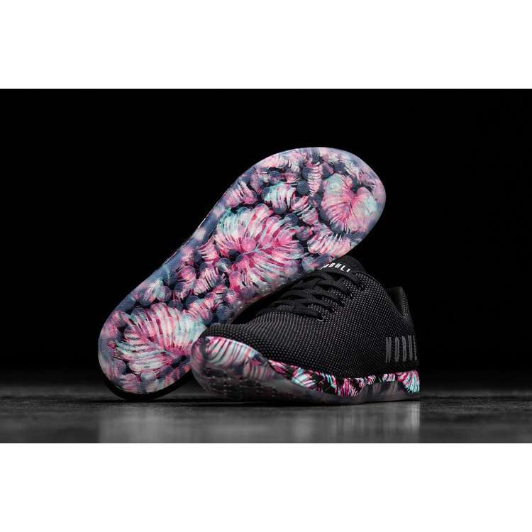 Tenis Deportivos Nobull Midnight Palm Trainer Hombre Negros Rosas | MX-23543