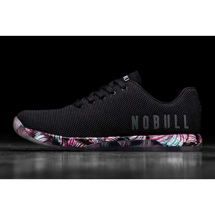 Tenis Deportivos Nobull Midnight Palm Trainer Hombre Negros Rosas | MX-23543