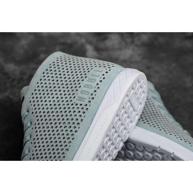 Tenis Deportivos Nobull Mineral Gamuza Mid Trainer Hombre Turquesa | MX-57213