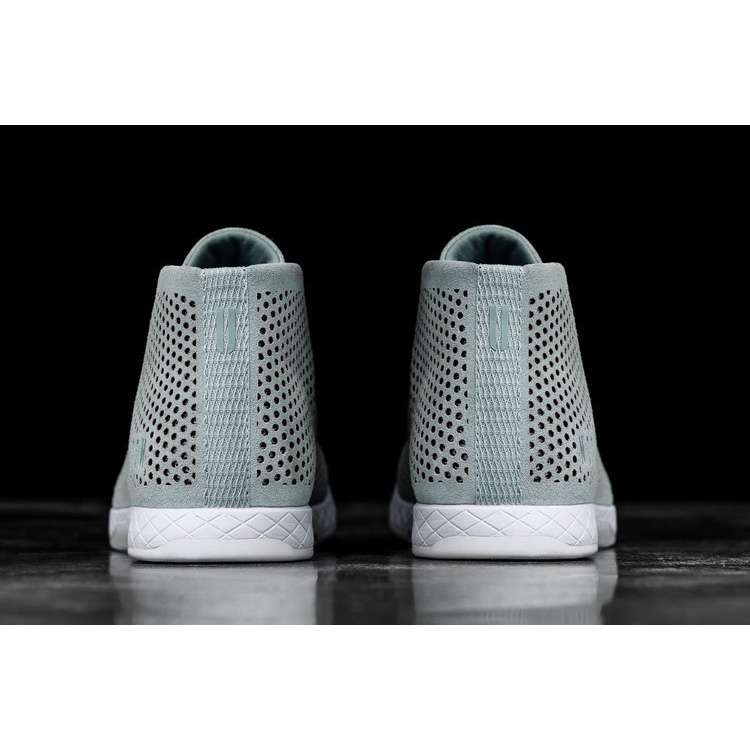 Tenis Deportivos Nobull Mineral Gamuza Mid Trainer Hombre Turquesa | MX-57213