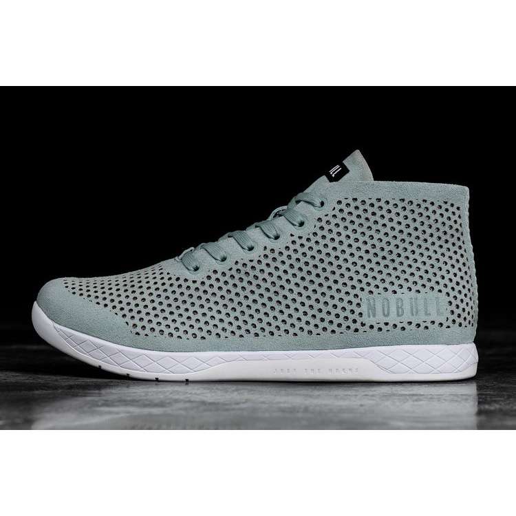 Tenis Deportivos Nobull Mineral Gamuza Mid Trainer Mujer Turquesa | MX-88947