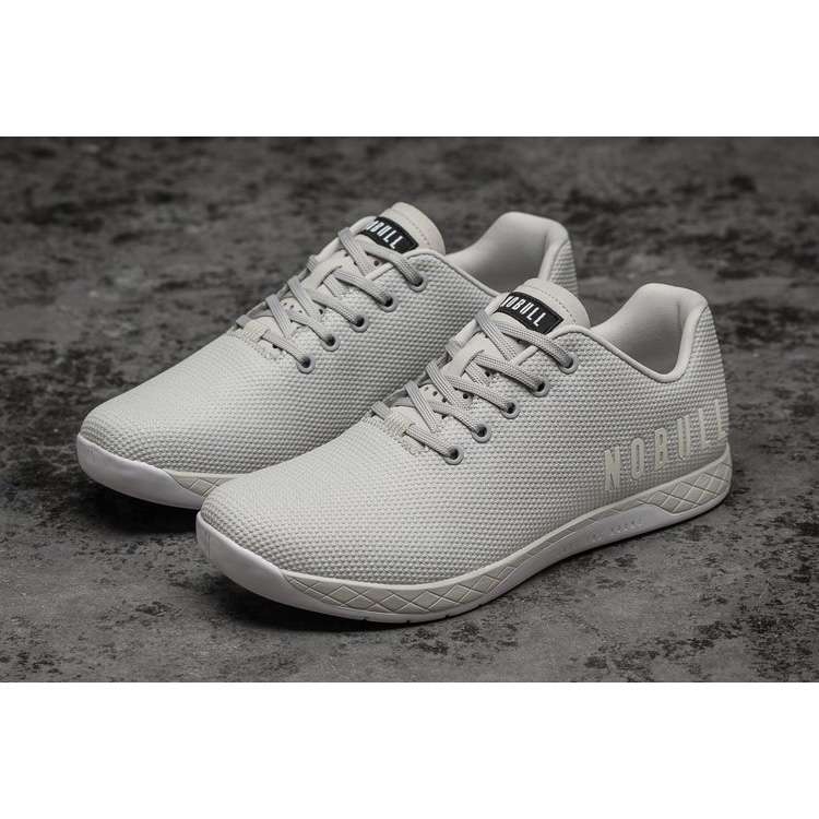 Tenis Deportivos Nobull Moon Rock Trainer Hombre Blancos | MX-65288