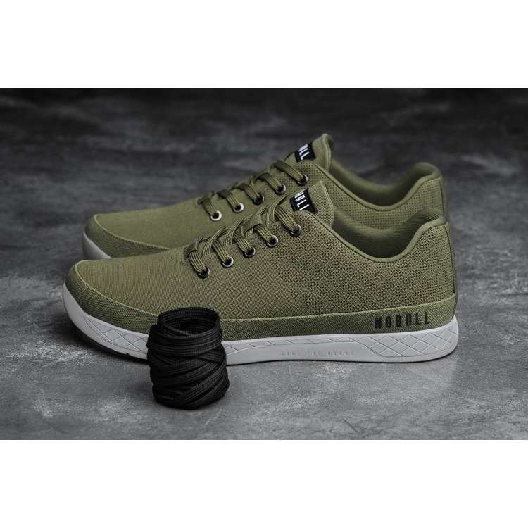 Tenis Deportivos Nobull Moss Lona Trainer Mujer Verdes | MX-68345