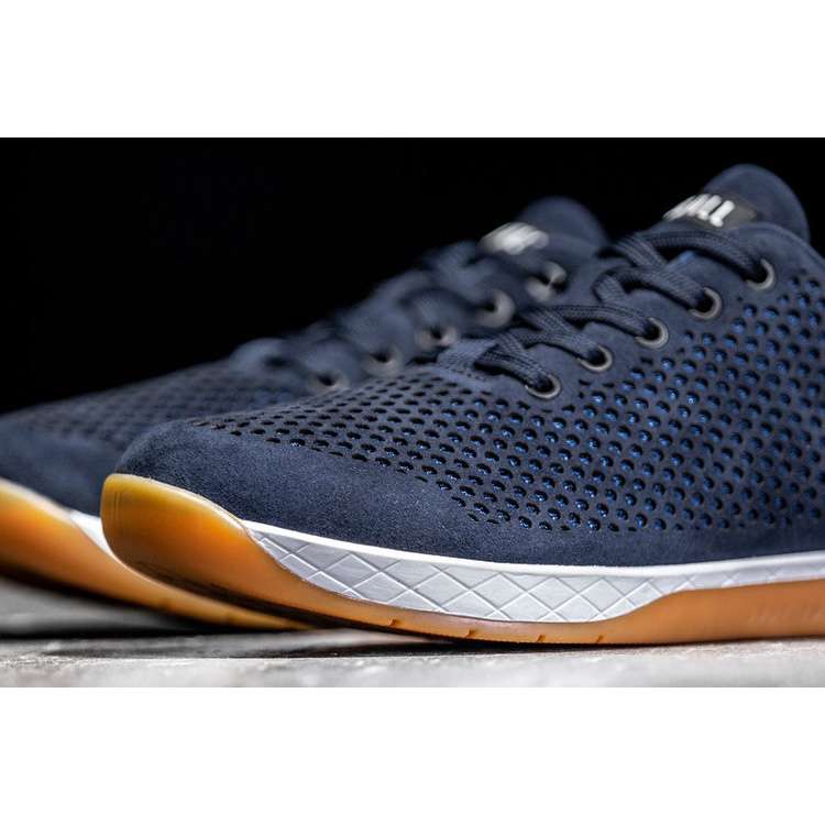 Tenis Deportivos Nobull Navy Gamuza Trainer Hombre Azules | MX-31615