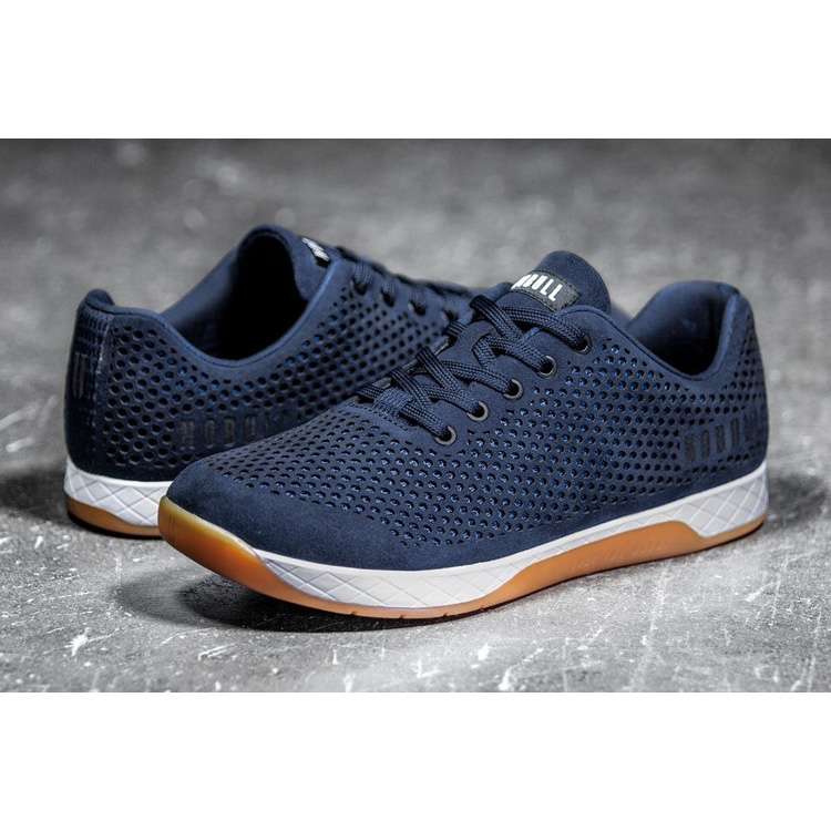Tenis Deportivos Nobull Navy Gamuza Trainer Hombre Azules | MX-31615
