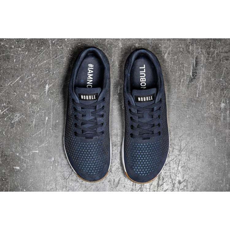 Tenis Deportivos Nobull Navy Gamuza Trainer Mujer Azul Marino | MX-60993