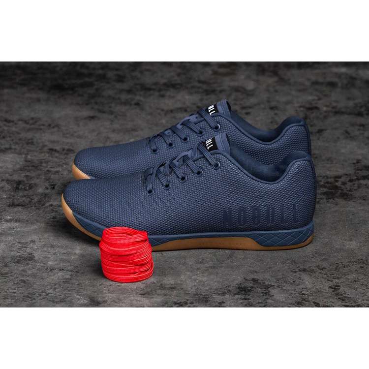 Tenis Deportivos Nobull Navy Gum Trainer Hombre Azul Marino | MX-43453