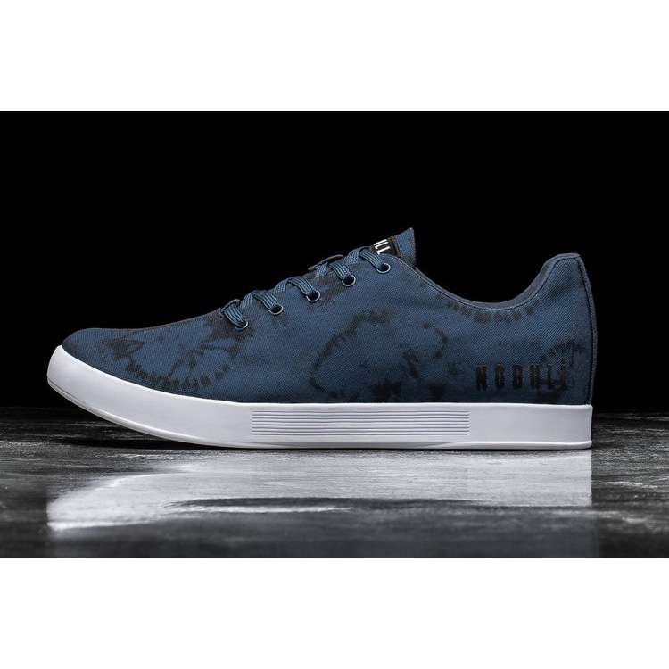 Tenis Deportivos Nobull Navy Tie-dye Lona Trainer Hombre Azul Marino | MX-25553