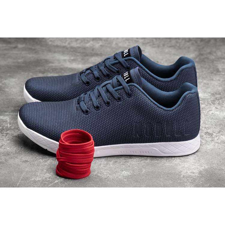 Tenis Deportivos Nobull Navy White Trainer Hombre Azul Marino | MX-84174