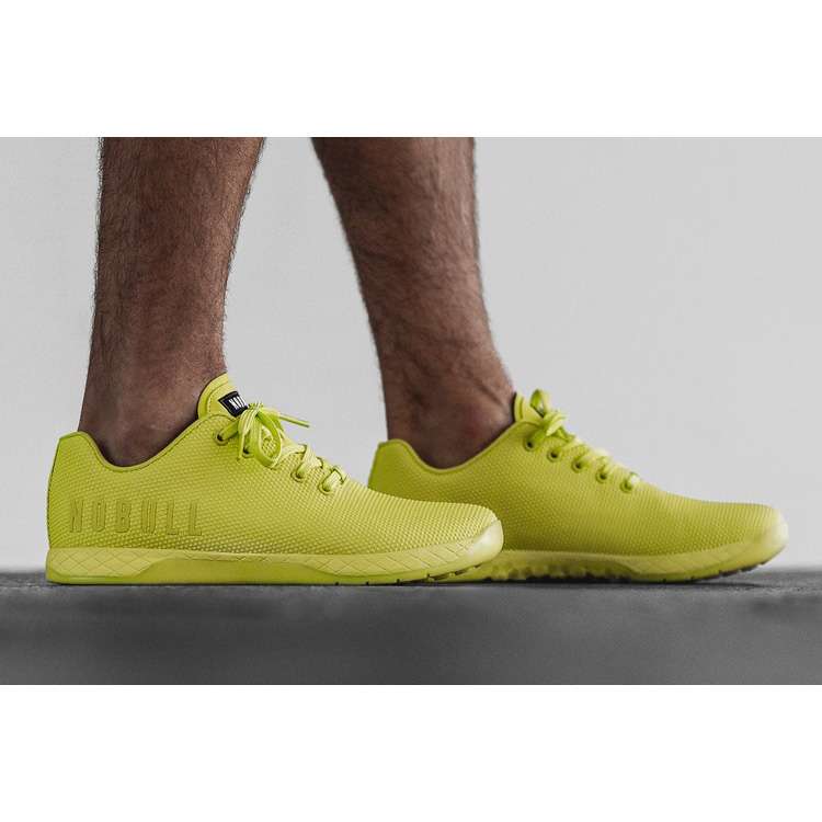 Tenis Deportivos Nobull Neon Lime Trainer Hombre Amarillos | MX-88870
