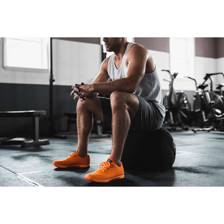 Tenis Deportivos Nobull Neon Orange Trainer Hombre Naranjas | MX-10766