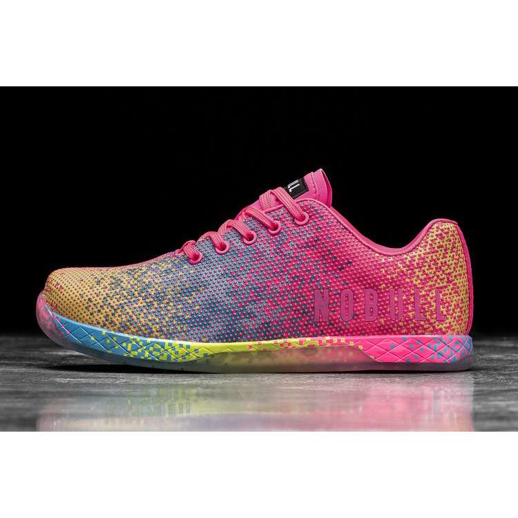 Tenis Deportivos Nobull Neon Pink Glitch Trainer Hombre Multicolor | MX-60484