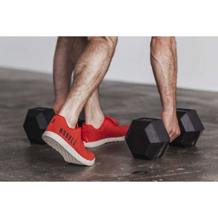 Tenis Deportivos Nobull Red Heather Trainer Hombre Rojos | MX-36529