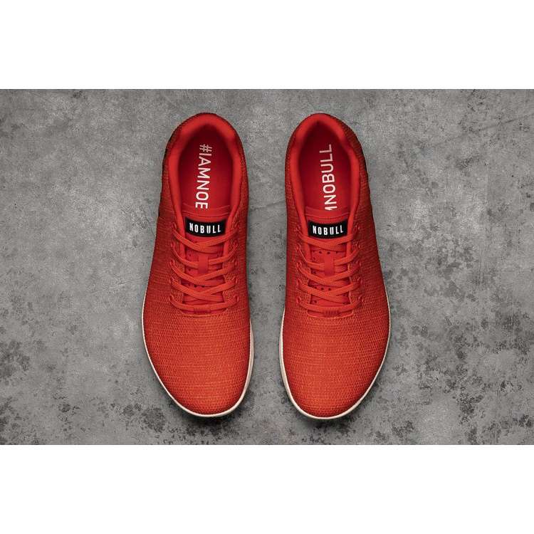 Tenis Deportivos Nobull Red Heather Trainer Hombre Rojos | MX-36529