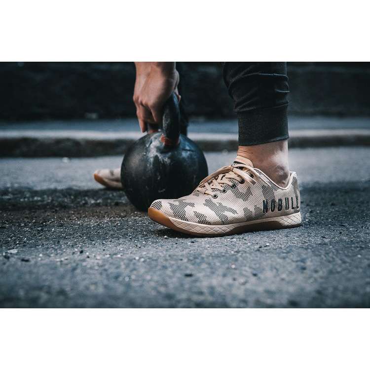 Tenis Deportivos Nobull Sand Camo Trainer Hombre Grises Beige | MX-52220