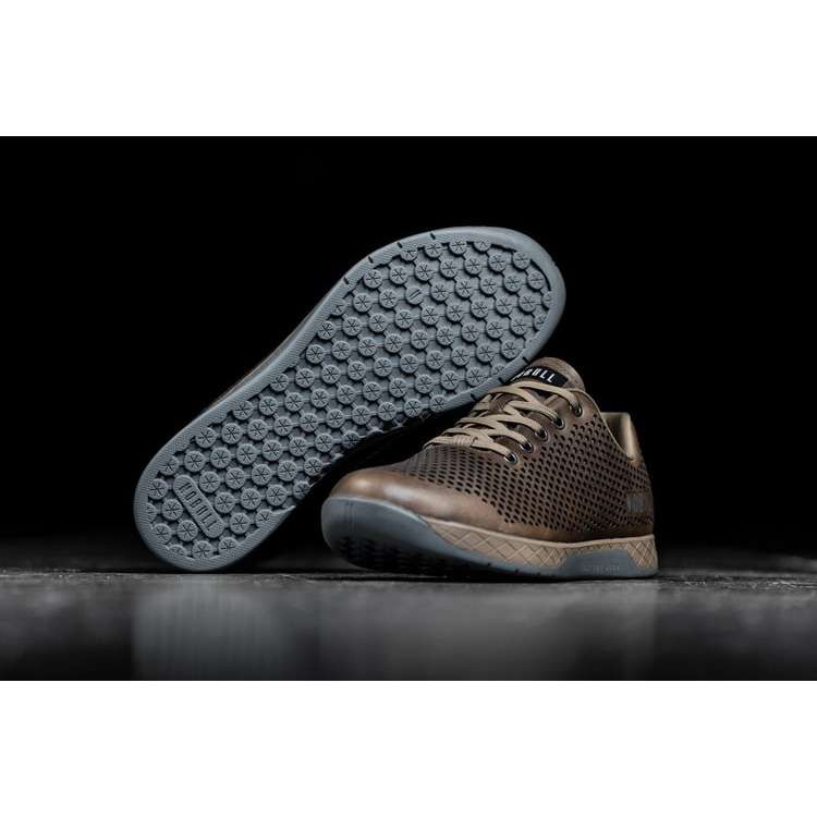 Tenis Deportivos Nobull Sand Cuero Trainer Mujer Marrom | MX-17127