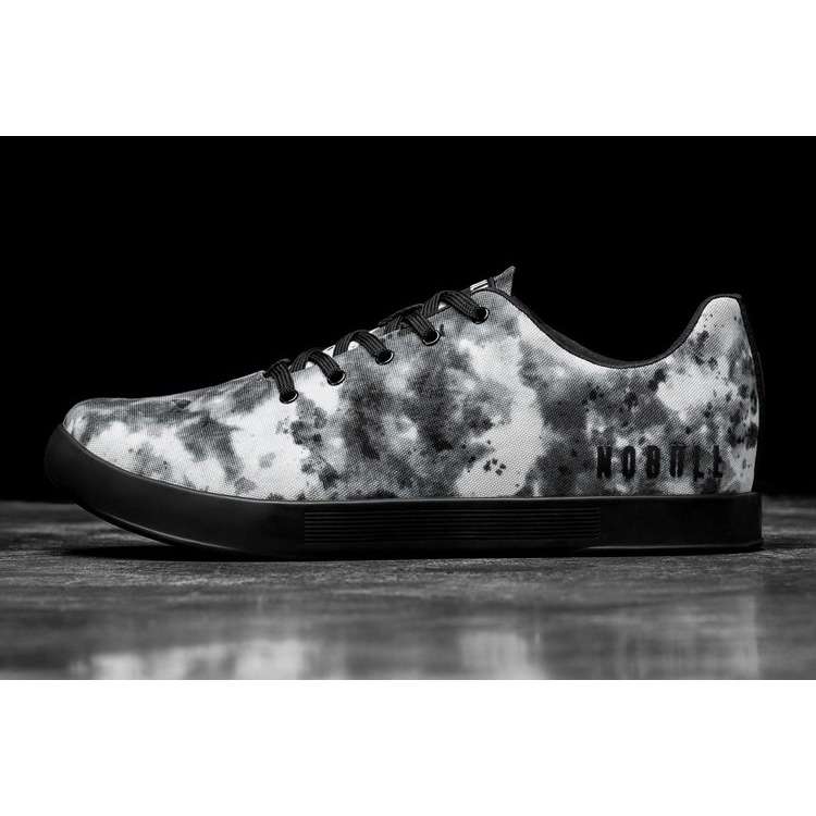 Tenis Deportivos Nobull Shadow Tie-dye Lona Trainer Hombre Blancos Negros | MX-19126