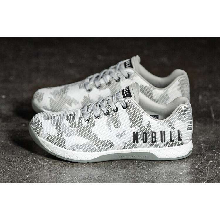 Tenis Deportivos Nobull Snow Camo Trainer Mujer Blancos Grises | MX-64115