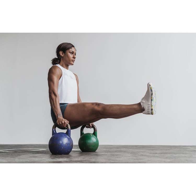 Tenis Deportivos Nobull Spring Fling Trainer Mujer Blancos Verdes Amarillos | MX-78898