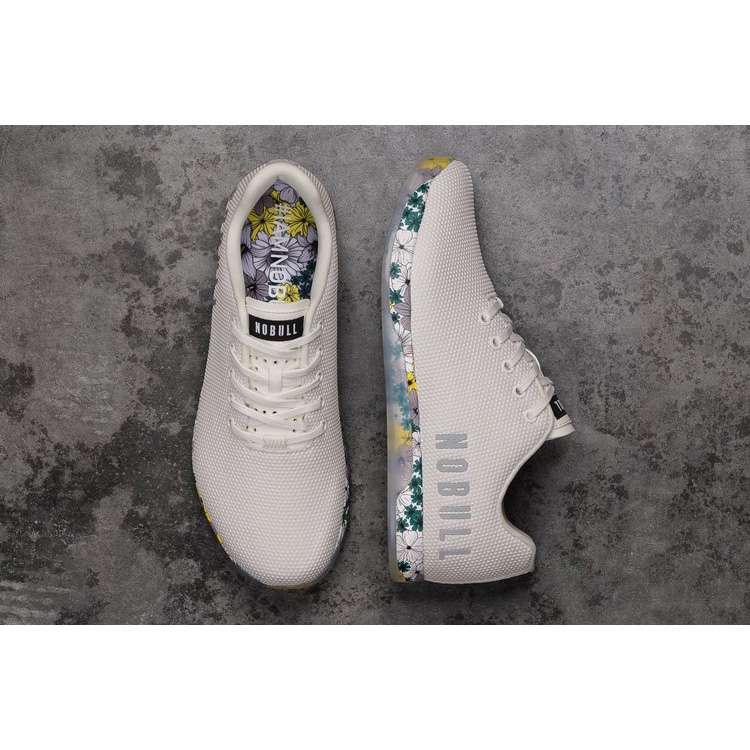Tenis Deportivos Nobull Spring Fling Trainer Mujer Blancos Verdes Amarillos | MX-78898