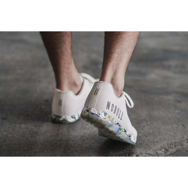 Tenis Deportivos Nobull Spring Fling Trainer Hombre Blancos Azules Amarillos | MX-88934