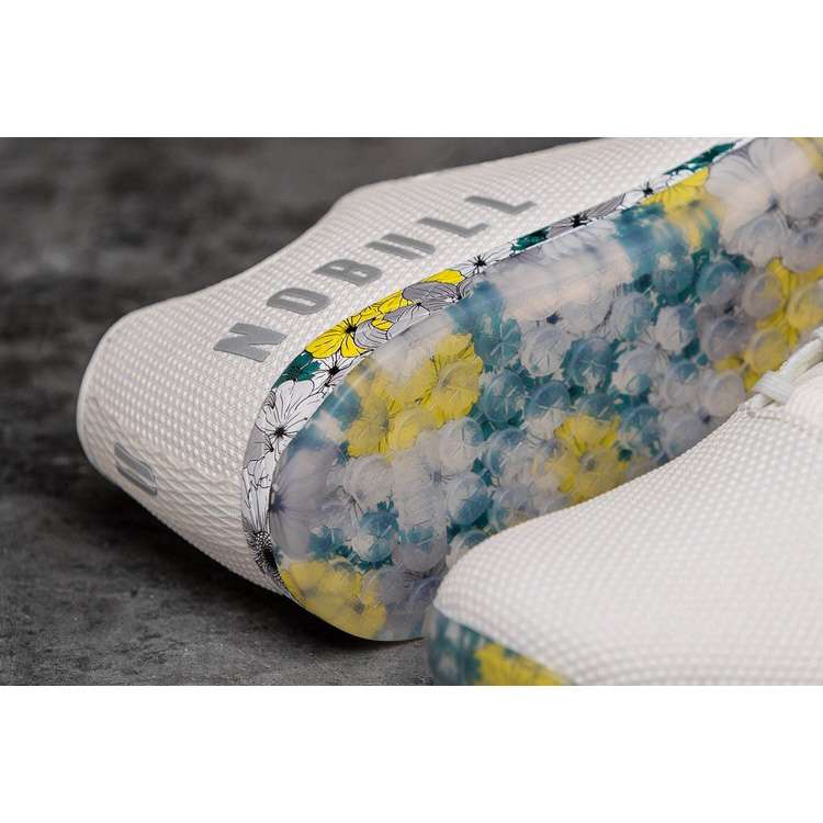 Tenis Deportivos Nobull Spring Fling Trainer Hombre Blancos Azules Amarillos | MX-88934