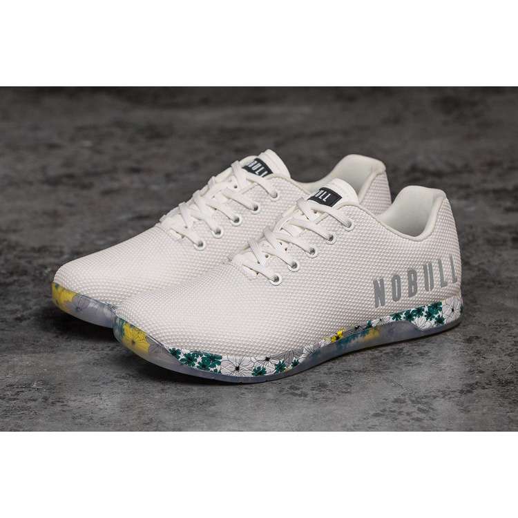 Tenis Deportivos Nobull Spring Fling Trainer Hombre Blancos Azules Amarillos | MX-88934