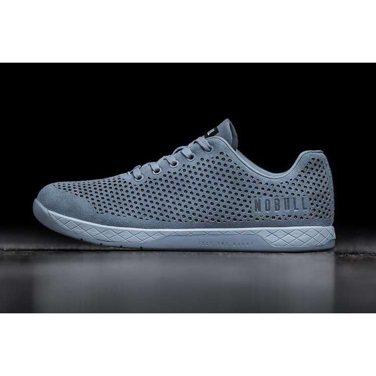 Tenis Deportivos Nobull Steel Blue Gamuza Trainer Hombre Grises | MX-89082