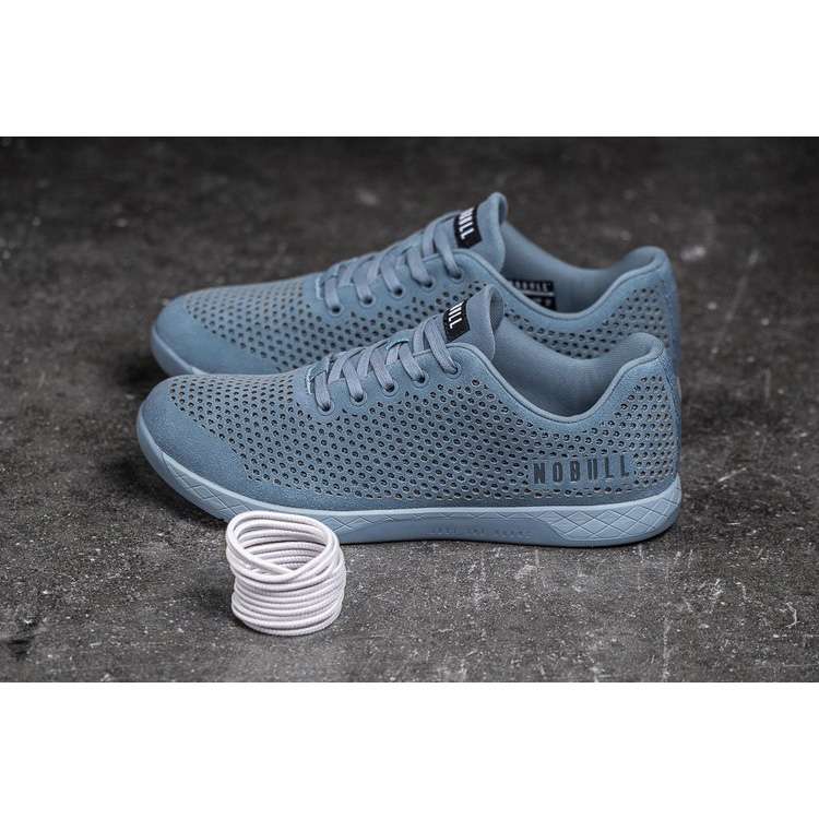 Tenis Deportivos Nobull Steel Blue Gamuza Trainer Hombre Grises | MX-89082