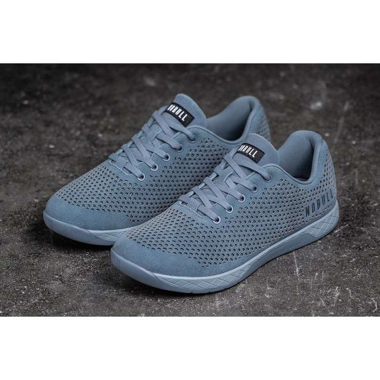 Tenis Deportivos Nobull Steel Blue Gamuza Trainer Hombre Grises | MX-89082