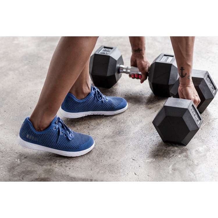 Tenis Deportivos Nobull True Blue Gamuza Trainer Mujer Azul Marino | MX-33398