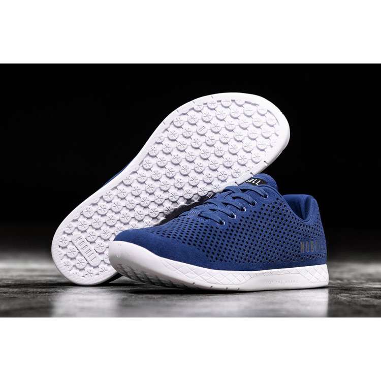 Tenis Deportivos Nobull True Blue Gamuza Trainer Mujer Azul Marino | MX-33398