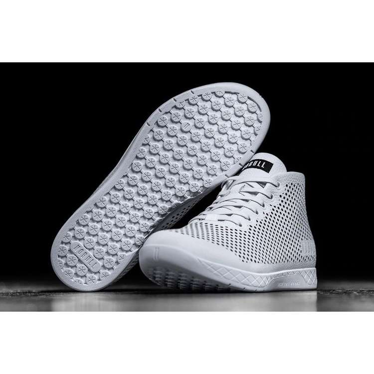 Tenis Deportivos Nobull White Cuero Mid Trainer Mujer Blancos | MX-36683